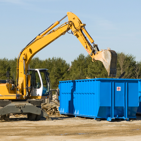 what are the rental fees for a residential dumpster in Wolcottville